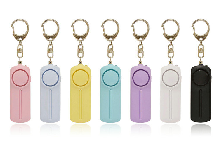 Anti Attack Rape Personal Security Alarms Keyring 130db with AAA battery