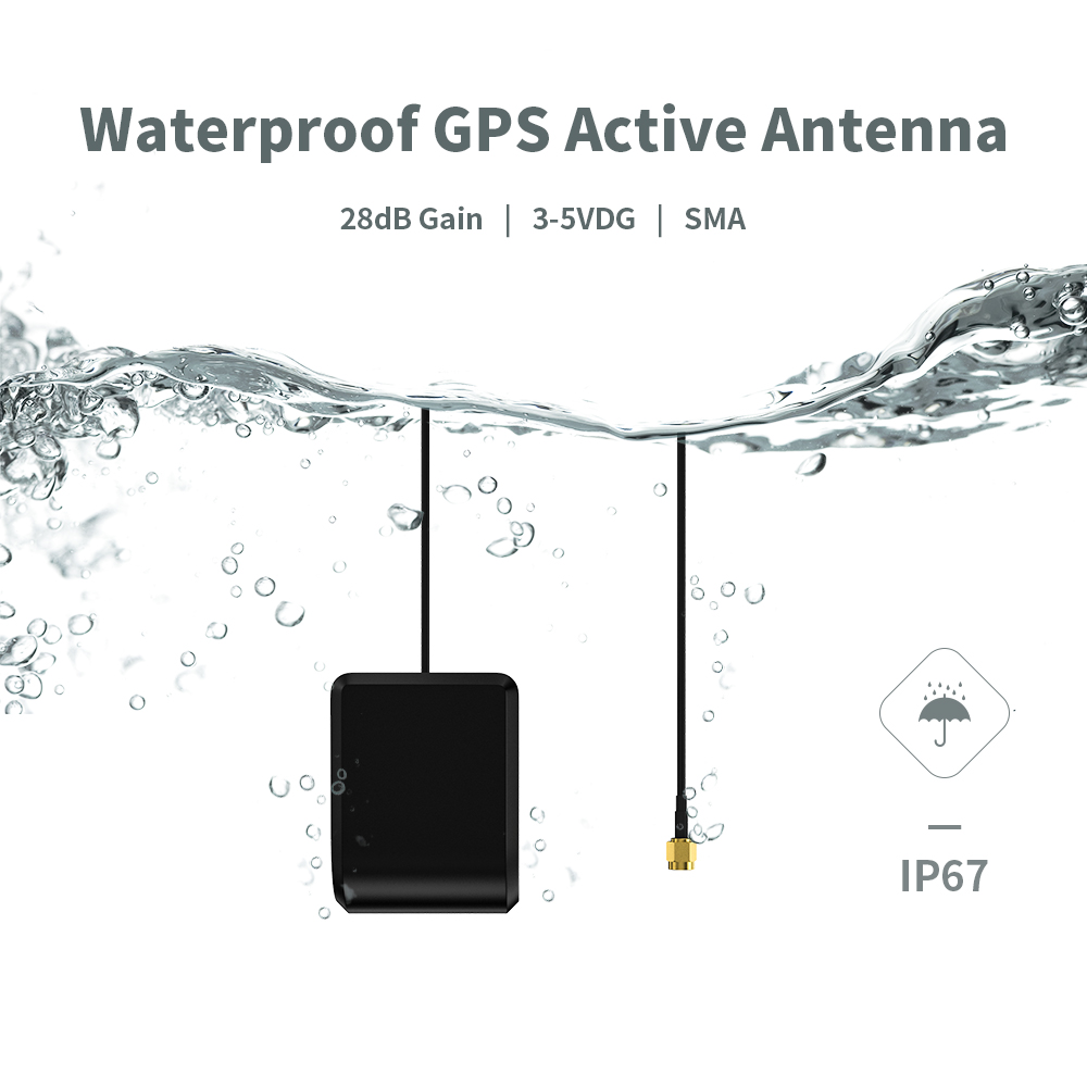 LTE Combined Magnet GPS Active Signal Amplifier for Smart Anti-Jamming L5 L2 Beidou Glonass GPS Antenna