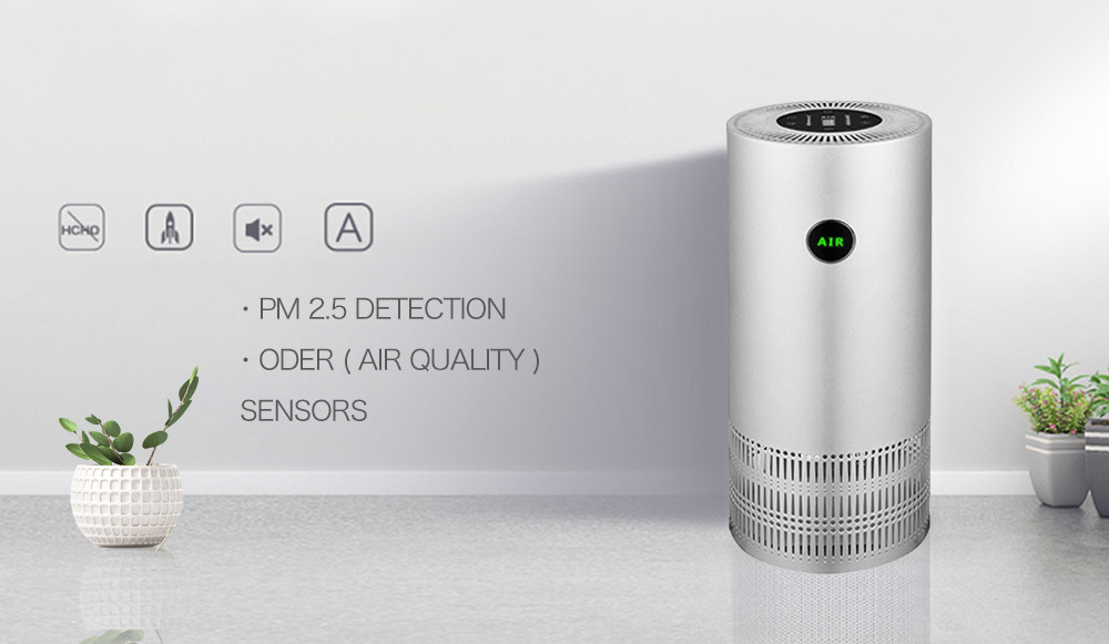 8 Million Anion PM 2.5 Detection Hepa Air Purifier Room Cleaner 40W