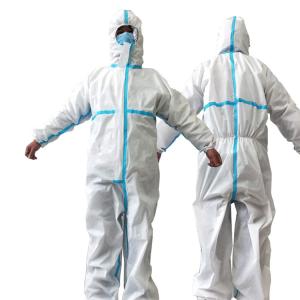 China Latex Free Disposable Isolation Gown , Sterile Disposable Hooded Coveralls wholesale
