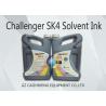 High Fluidity Black Challenger SK4 Solvent Ink Odorless Strong Compatibility for sale