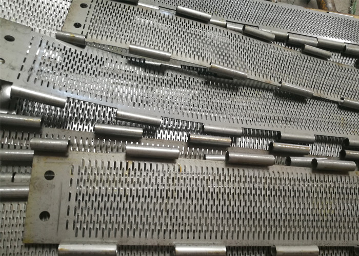 SS Metal Plate Conveyor Belt For Dehydration Food Machinery Parts Transort