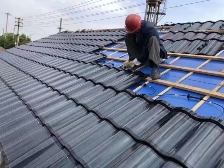 X-Solar Energy BIPV Roof Tiles Photovoltaic Solar Curve Tiles for Roof