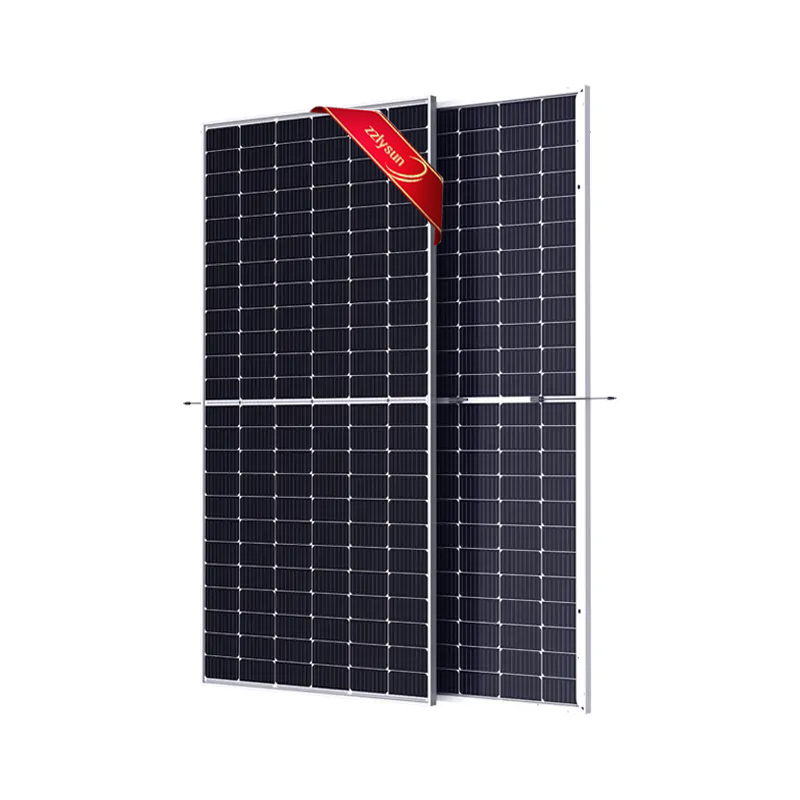 Half Cell Solar Power Panel Monocrystalline Bifacial Solar Array Module