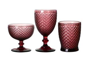 China Handmade Lead Free Colored Drinking Glasses wholesale