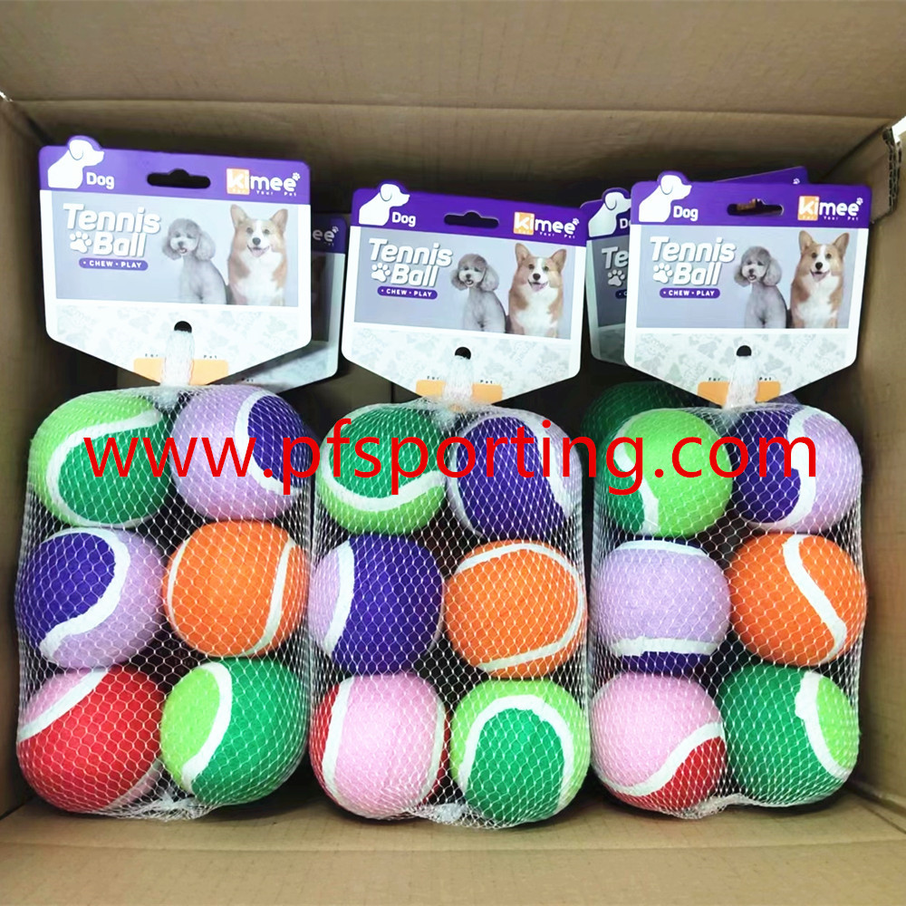 Factory Price Customized Color Interactive Chew Rubber Custom Pet Tennis Balls,Pet Toy Ball