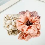 Hair Bow Mulberry Silk Scrunchies Healthy Colorful 0.03kg Weight