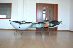 PE Material Kayak Fishing Boats , Roto Moulding Saltwater Fishing Kayak Single