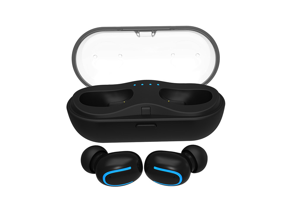 650mah Charger Case True Wireless Stereo Earphones V5.0 IPX5 45mAh Earbuds