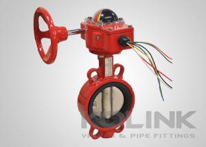 China Fire Protection Resilient Seated Butterfly Valve With Tamper Switch wholesale