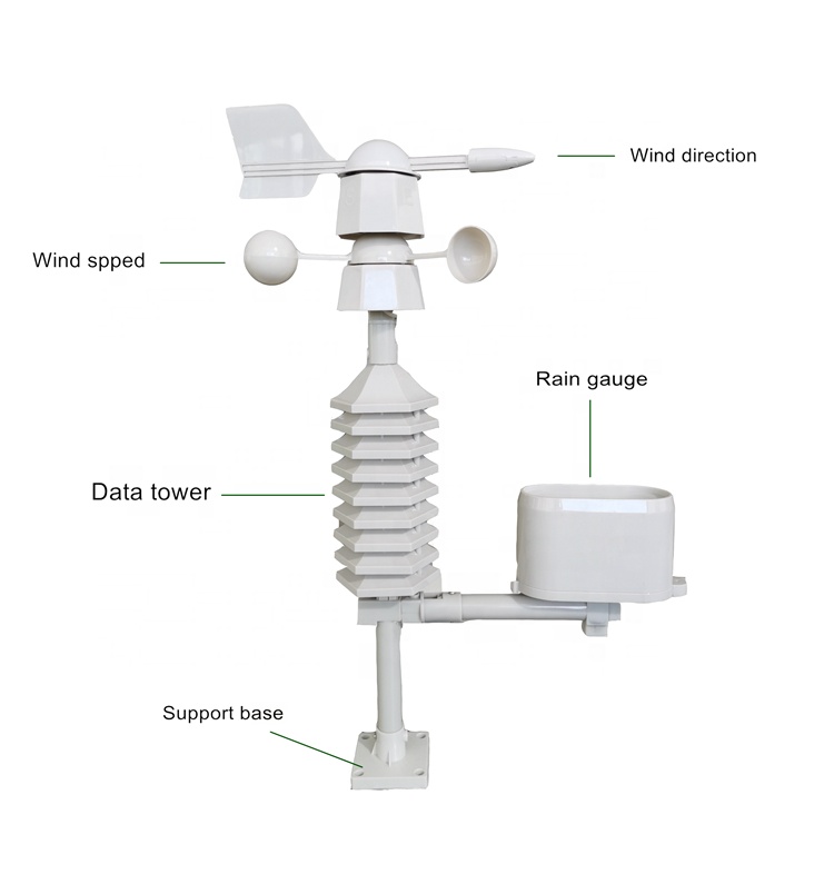 Wind Speed Range 0-50m/S Durable Outdoor Wireless Weather Station For Home And Farming
