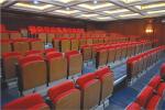 Rise Mounted Retractable Wood Bleachers / Conference Hall Telescopic Seating