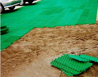 500*500*70MM High Compressive Strength HDPE Interlocking Gravel Grass Paving Grid