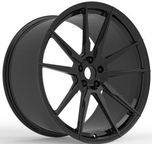 China 2-piece Forged Wheels Customized Gloss Black 19 20 21 22 and 23 Inch Staggered Car Rims For Ferrari 458 Alloy Rims wholesale