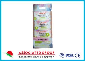 China 8pcs Super Mini Baby Wipes With Aloe Vera Extract wholesale