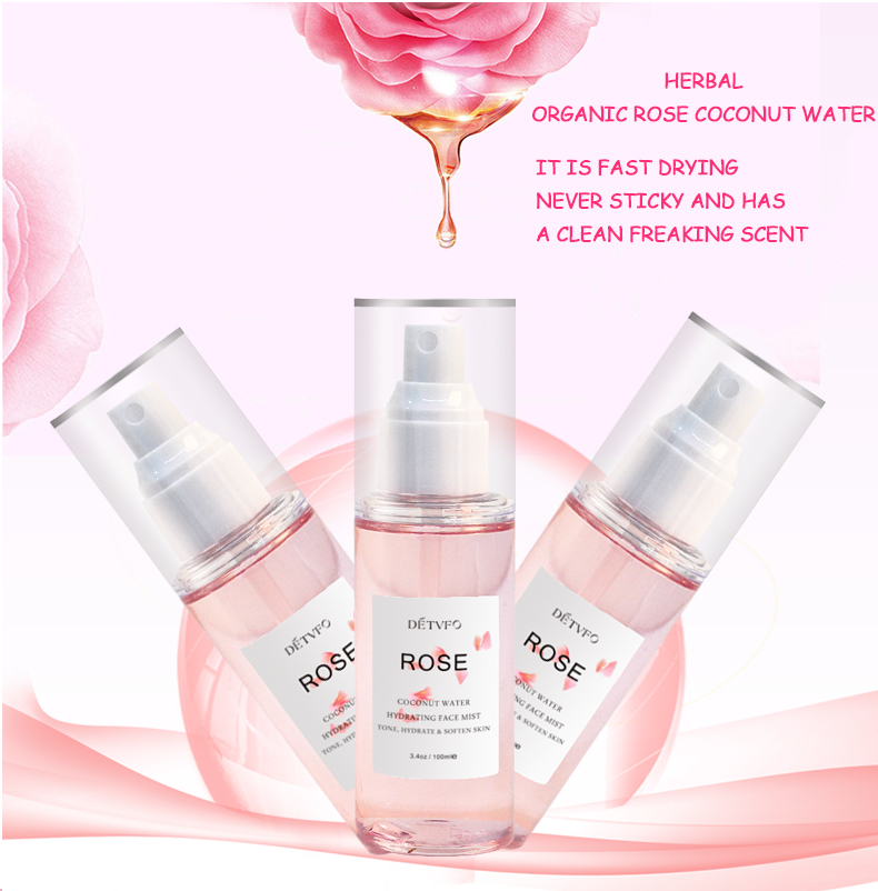 Private Label Natural Organic Rosewater Agua De Rosas Facial Mist Hydrating Skin Care Spray Face Toner Rose Water for Face