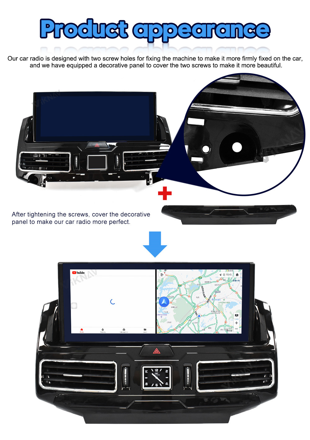 12.3inch Android Carplay Car radio For Toyota land Cruiser LC200 Multimedia Player Stereo Android GPS Navigation Carplay