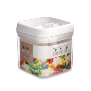 China Factory Price Customized 1000Ml Square Type Airtight Plastic Dry Food Container wholesale