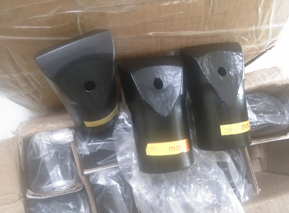 Tapered Rock Drilling Tools Chisel / Cross / Button Bit for Ore Mining