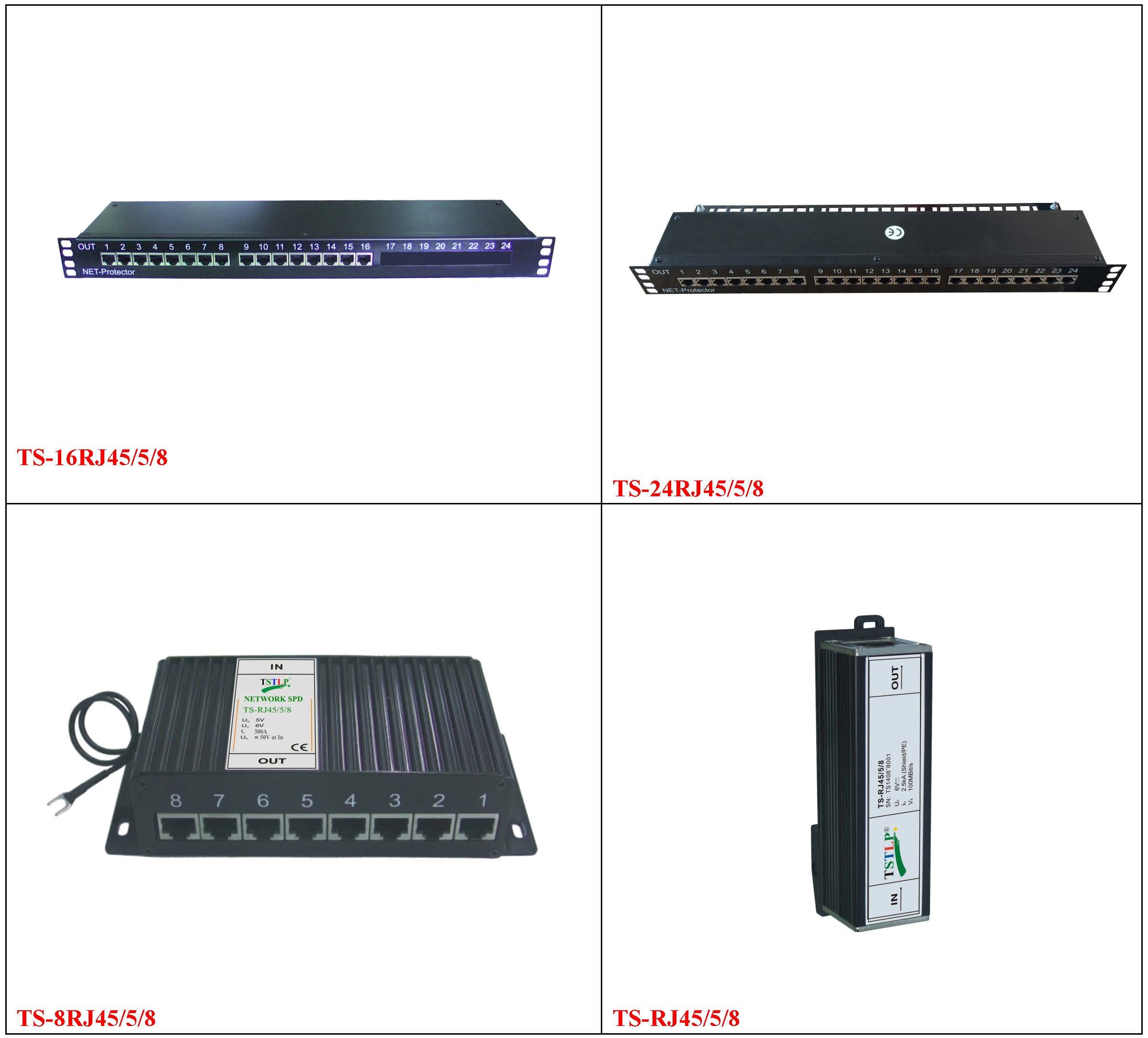 RJ45 Network Lightning Arrester , Telecommunication / Computer Network Surge Arrester