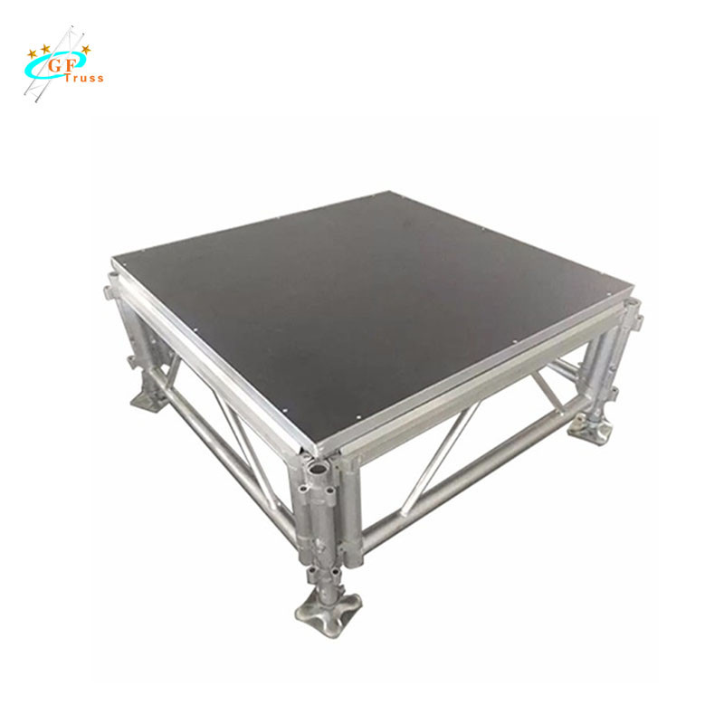 Movable Easy Install Foldable Assembly Portable Steel Truss Design Black Stage