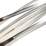 7mm x 200mm Stainless Steel Self-locking Ladder Shape Cable Wire Zip Ties