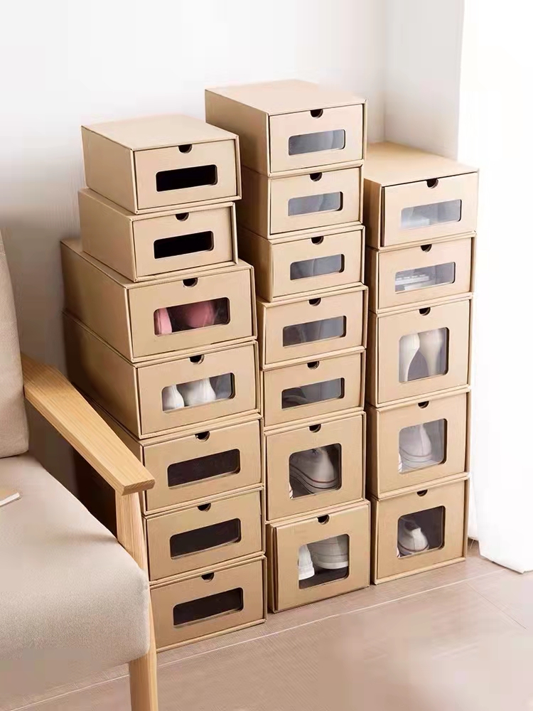 Rectangle Cardboard Shoe Boxes CMYK Printing With Magnetic Closure