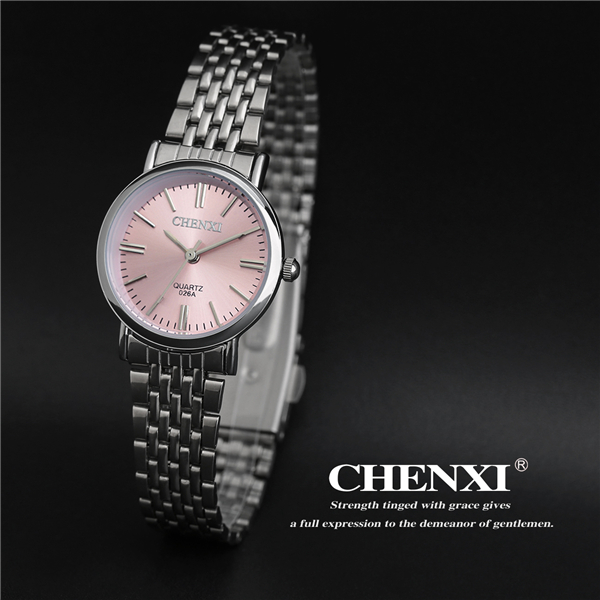 Pink Blue Sapphire Watches Man Unisex Stainless Steel Watch Cute Girl's Watch Japan Quartz