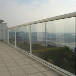 12mm Frameless Tempered Glass Railing Aluminium Glass Balcony Railing High