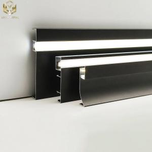 China Waterproof Led Aluminium Skirting Board Profile T3~T8 wholesale