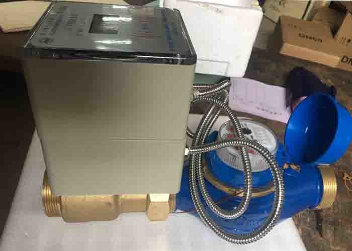 IC Card Prepaid Residential Smart Water Meter DN15 ISO 4064 Brass