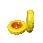PU Solid Polyurethane Wheel Puncture Proof Rubber Wheelbarrow Wheel