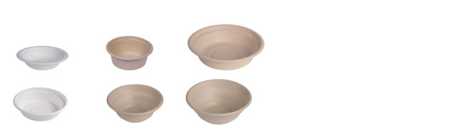 Restaurant Compostable Soup Bowls , 26Oz Disposable Microwave Bowls Recycled