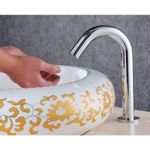China Round Cold Hot Water 10 NM Auto Shut Off Bathroom Faucets wholesale
