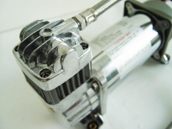 Chrome Airbag Air Ride Suspension Compressor 150psi 2.18CFM , 12v Car Air