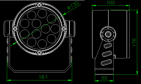 UV Resistant 3000K 18W LED Pir Floodlight