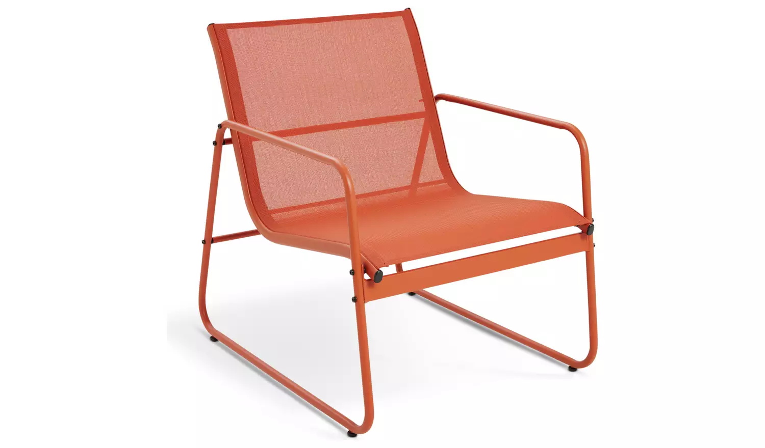 Outdoor Furniture AJUNION Colorful Macaron Metal Patio Set with 4 Seating Lounge Chairs