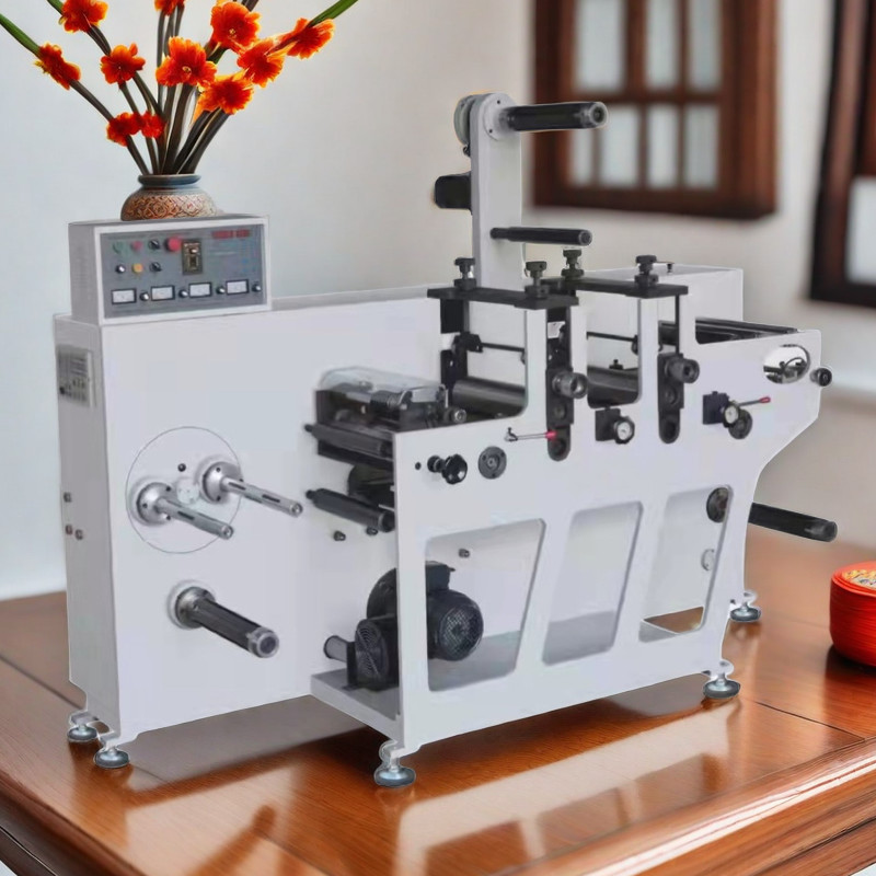 MQ-350Y(S) Double Station Two Head Fully Rotary Die Cutting And Slitting Machine Blank Un-Printed Labels Adhesive Paper