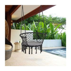 China Outdoor Furniture Macrame Cotton Rope Hammock Chair Swings for Indoor and Outdoor wholesale