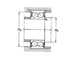 China Double Row Angular contact ball bearing - 2RS 3205-2RS wholesale
