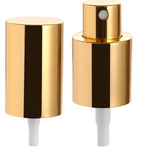 China 24mm High Gold Aluminum Mist Sprayer For Plastic Bottle wholesale