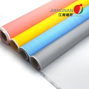 China Oil Pipeline Insulation Silicone Coated Fiberglass Fabric Material 0.4mm Thickness wholesale