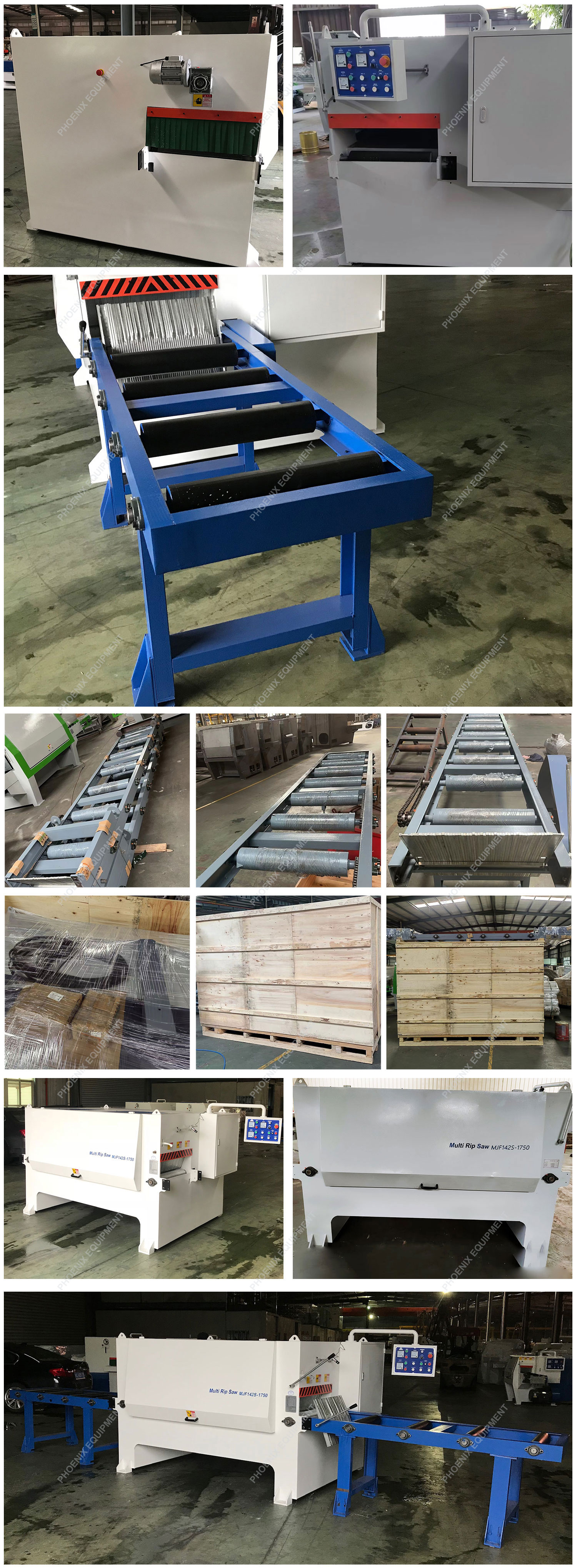 MJF142-2250 Horizontal Multi Blade Rip Saw for Woodwork Design ≤500mm Processing Width