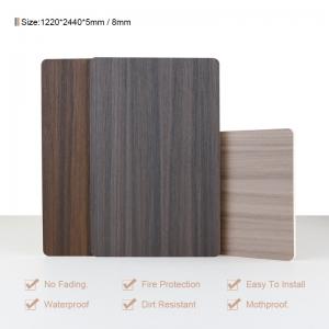 China Odorless Bamboo Fiber Wall Panel Wood Grain Veneer Sheets 1220*2440mm wholesale