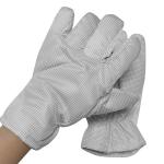 White Thickening ESD Anti Static Heat Resistant Gloves 5mm Grid Style