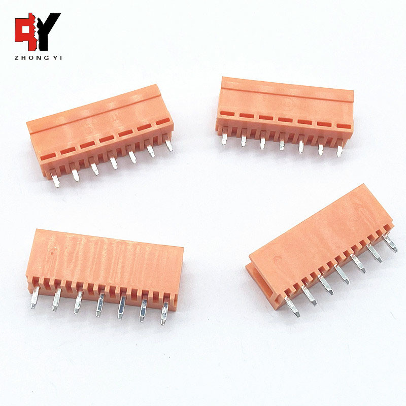HT396V 3.96mm Pitch Pluggable Screw Terminal Block Vertical Angle Male