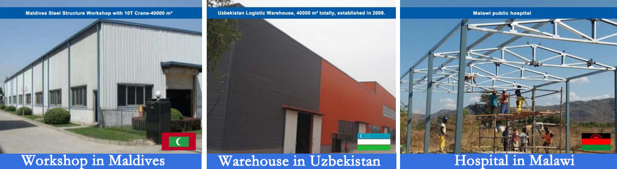Prefabricated Workshop Warehouse Structural Building Hangar Workshop House Cheap Prefab Portable Hall Steel Structure low Prices