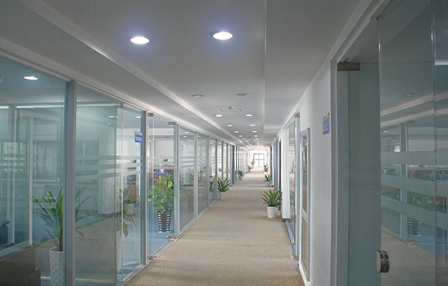 Tempered 12mm Glass Office Partition Wall Panels With Door Removable
