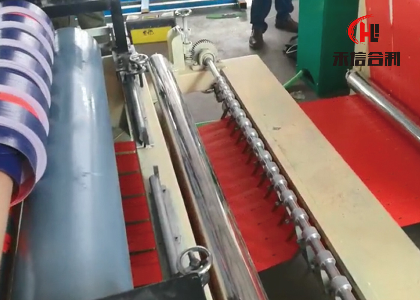 Ldpe Plastic Tarpaulin Making Machine Automatic Dotting And Slitting 25m/Min