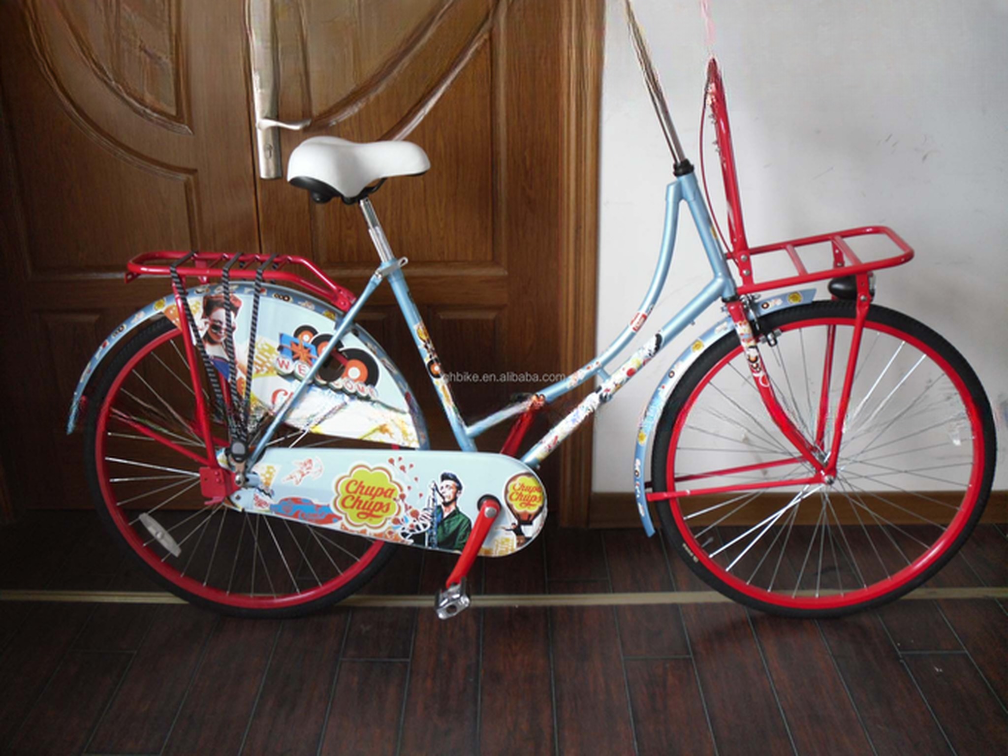 28inch Old Man City Bike Classic Dutch Bike with Lugged Steel Frame and Double V Brake